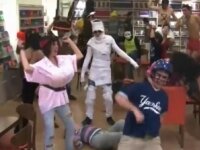 Ilia State University students present their version of crazy Harlem Shake dance 