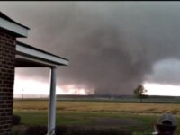 Furious tornado was captured by amateur camera