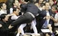 Taiwan MPs fight in parliament over nuclear vote