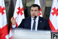 Mikheil Saakashvili makes a statement about “Channel 9” closure 