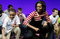 Michelle Obama releases hip hop album against children obesity