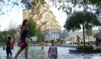 Free swimming pool opened in Holy Trinity Cathedral yard 