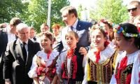 Saakashvili sang Georgian anthem during Kaczynski’s visit 