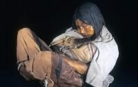 Child mummies who have been sacrificed 