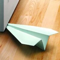 Paper Airplane Doorstop 