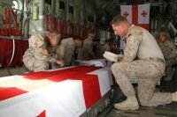 Fallen Georgian soldiers were paid respect in Afghanistan