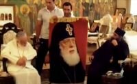 Portrait of the Patriarch on the carpet – a present for Ilia II from Azeri Muslims